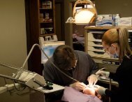 Spokane sedation dentist Dr. Jason Keefe performing orthodontic procedure at 5 Mile Smiles