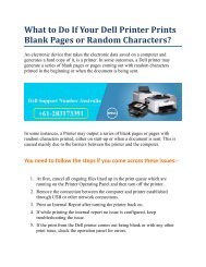 What to Do If Your Dell Printer Prints Blank Pages or Random Characters?