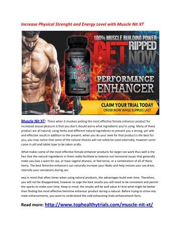 Boost Your Sex Drive and Libido with Muscle Nit XT