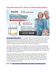 Enhance Your Liveliness Level with Exilera Male Enhancement