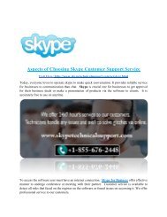 Aspects of Choosing Skype Customer Support Service