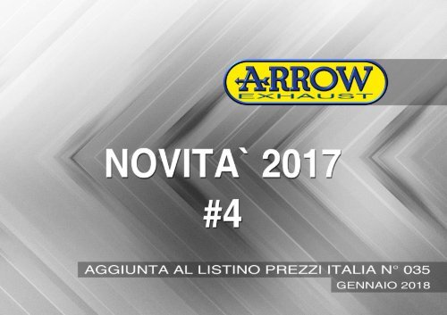 Arrow - Nuovi prodotti Gennaio 2018