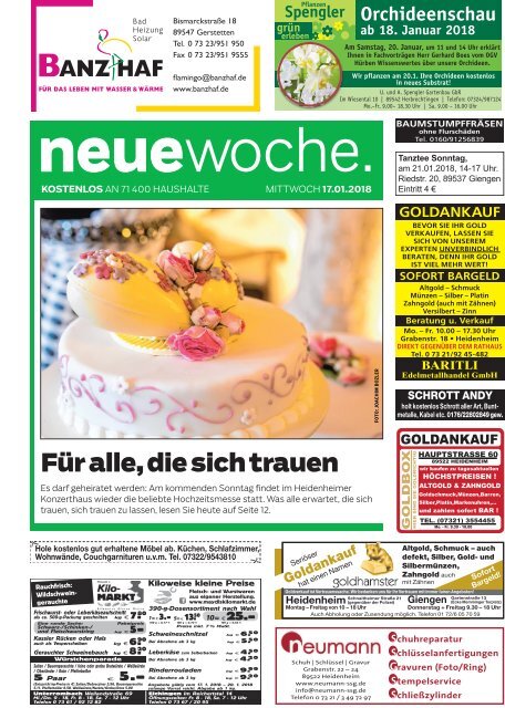 17.01.2018 Neue Woche