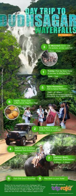 Dudhsagar Water falls, Jeep Booking &amp; Spice Plantation Packages - Goa