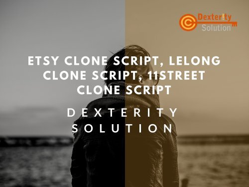 Etsy clone Script, Lelong Clone Script, 11street Clone Script
