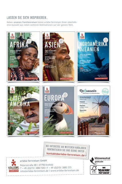 Online Katalog 2018: FAMILIENREISEN