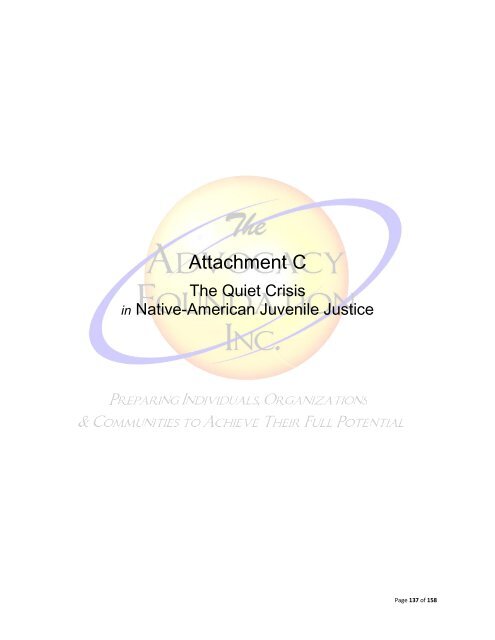 Native American Youth In The Juvenile Justice System