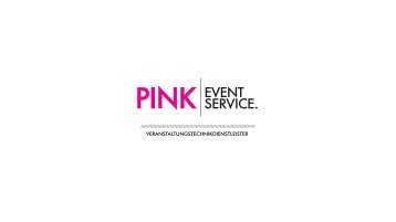 Pink Event Service-Was machen wir