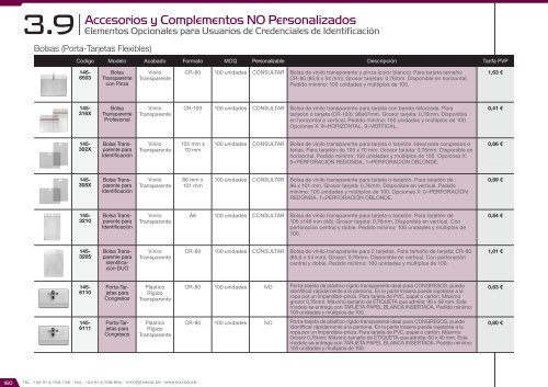 Catálogo de Control de Accesos 2018 - versión 4.6.1 (EUR – FOB Madrid)