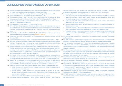 Catálogo de Control de Accesos 2018 - versión 4.6.1 (EUR – FOB Madrid)