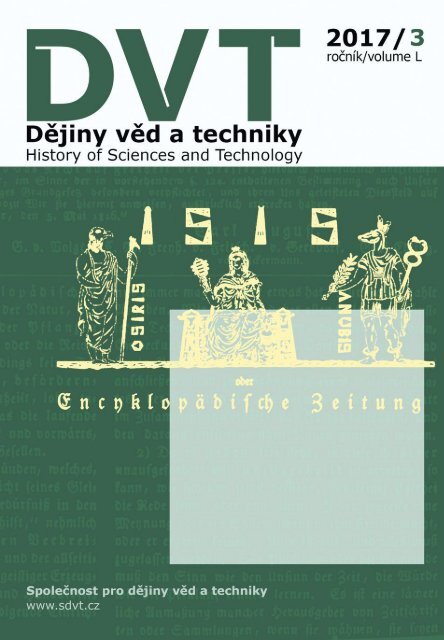 Dějiny věd a techniky 2017, 3