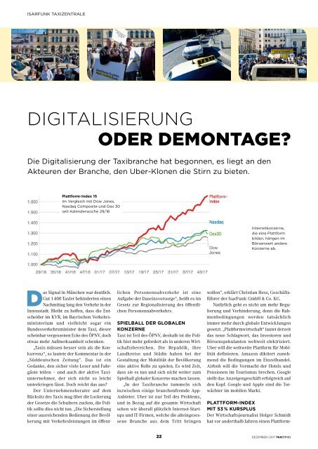 Taxi Times München - Dezember 2017