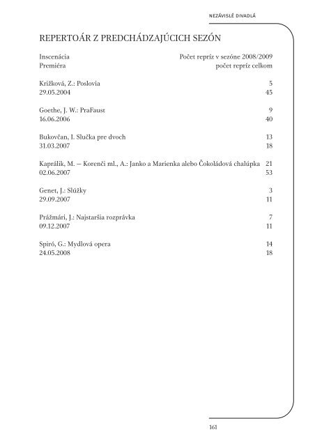 RoÄenka 2008/2009 (formÃ¡t PDF, 6,4MB) - DivadelnÃ½ Ãºstav