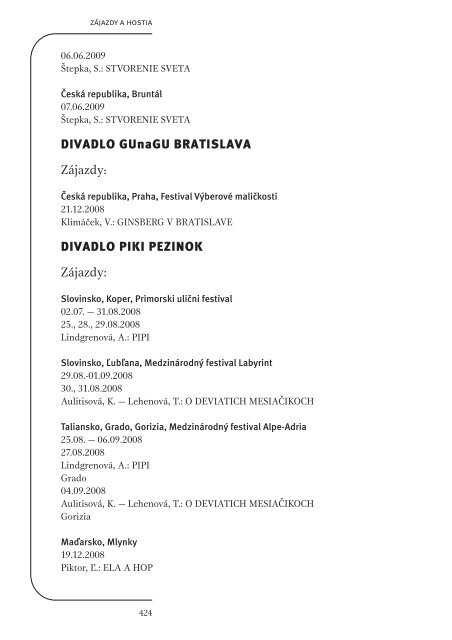 RoÄenka 2008/2009 (formÃ¡t PDF, 6,4MB) - DivadelnÃ½ Ãºstav