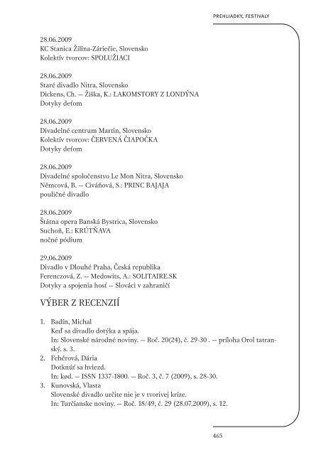 RoÄenka 2008/2009 (formÃ¡t PDF, 6,4MB) - DivadelnÃ½ Ãºstav