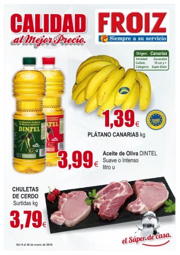 Supermercados FROIZ ofertas hasta 30 de Enero-2018