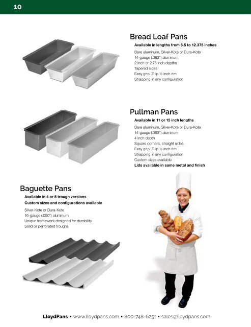 Bakeware Catalog LloydPans