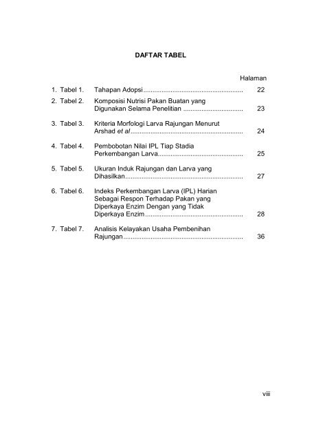 APLIKASI TEKNOLOGI ENZIM DALAM PRODUKSI BENIH RAJUNGAN