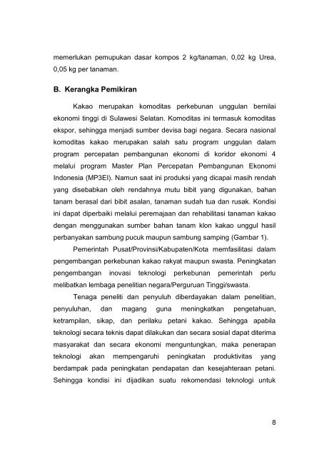 PENGEMBANGAN INOVASI BERBASIS PERKEBUNAN DI SULAWESI SELATAN