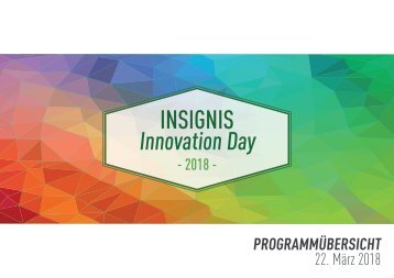 INSIGNIS Innovation Day 2018 Programmfolder_Querformat