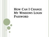 How Can I Change My Windows Login Password