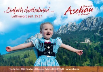 Luftkurort Aschau im Chiemgau "Einfach durchartmen"