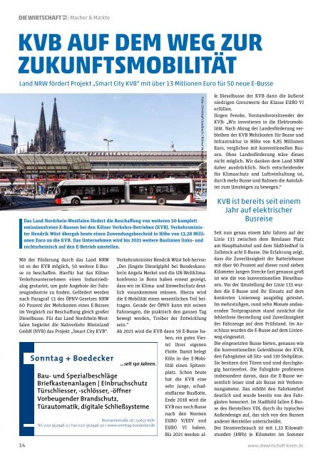 Die Wirtschaft Köln - Ausgabe 06 / 2017