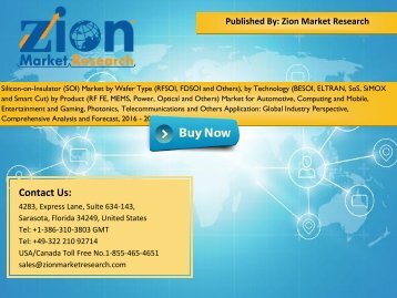 Silicon-on-Insulator (SOI) Market