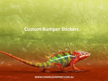 Custom Bumper Stickers - Chameleon Print Group 