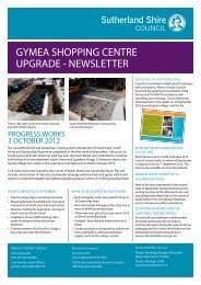 GYmea shoppinG centre upGraDe - newsLetter - Sutherland Shire ...