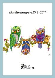 Norsk Lektorlag Aktivitetsrapport 2015-2017