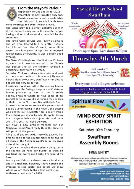 Swaffham Newsletter