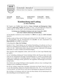 Ladung Bauverhandlung NINAUS BAUMANN - Gemeinde Attendorf