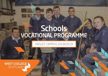 Schools Vocational Programme 2018-19 - Paisley