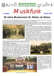 30 Jahre Musikverein St. Stefan ob Stainz