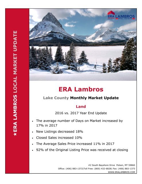 EOY Lake Land Update 2017