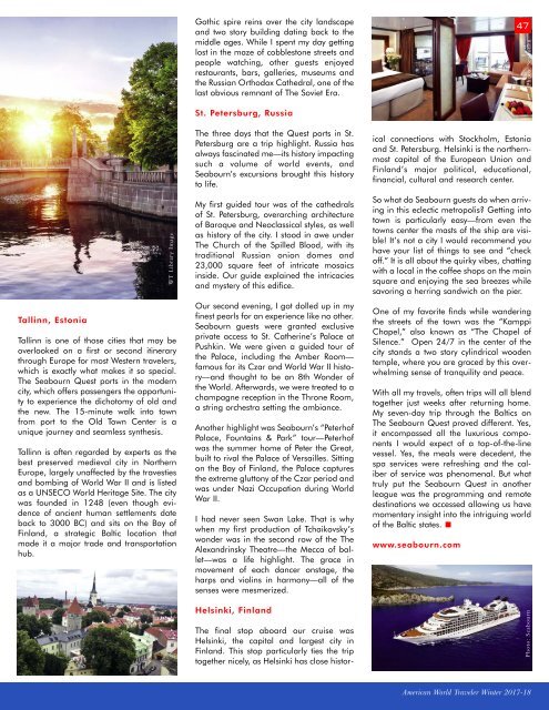 American World Traveler Winter 2017-18 Issue