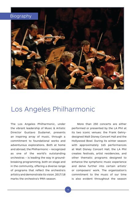 January 27, 2018 – Program Notes – Los Angeles Philharmonic – CAMA's International Series at The Granada Theatre