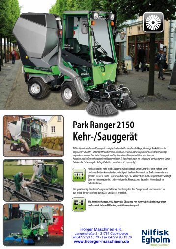Park Ranger 2150 Kehr-/Sauggerät - Hörger Maschinen eK