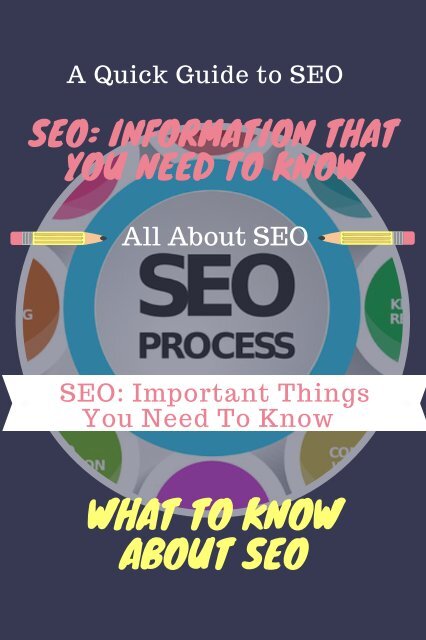 Important Things on SEO