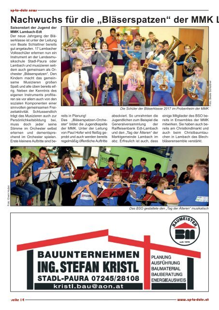 news from edt - lambach - stadl-paura Jänner 2018