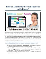 How to Effectively Use QuickBooks with Linux?
