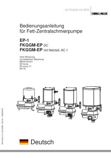 Bedienungsanleitung EP-1 mit allen Steuerungen deutsch