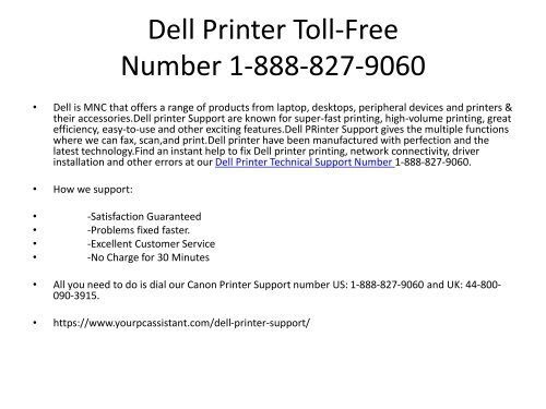 Dell Printer Support