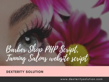 Barber Shop PHP Script, Tanning Salons website script