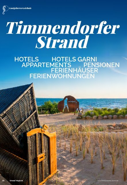 Gastgeberverzeichnis 2018 Timmendorfer Strand Niendorf Ostsee