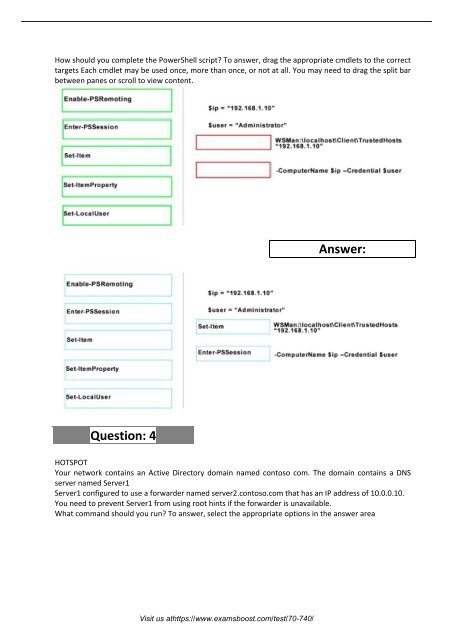 70-740 Instant Success Exam with Valid Questions Dumps 2018