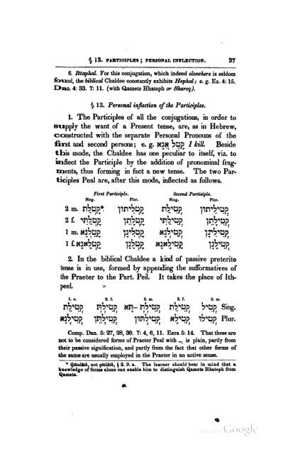 A manual of the Chaldee language - PubMan