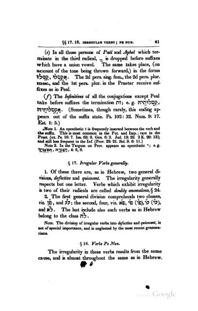 A manual of the Chaldee language - PubMan