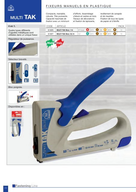 Maestri Fastening 1-132 FRANCESE